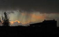 herfstbui bij ondergaande zon, De Murk Oudkerk (2 nov '06) 