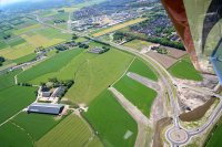 56. Oostkant Dokkum met Dokkumer Grootdiep en bowling 