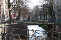 Amsterdam Leliegracht torens Paleis op de Dam en Magnaplaza (1 mrt '07) 